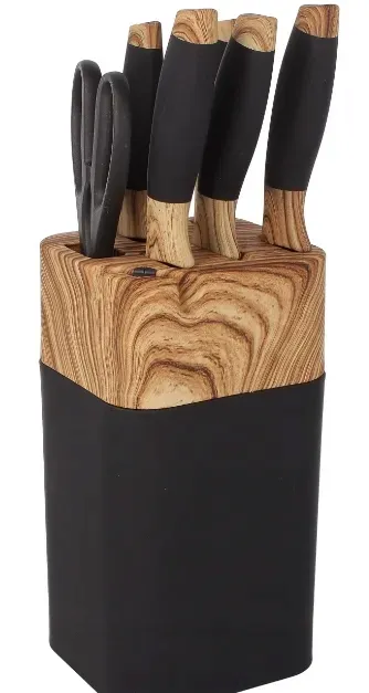 zestaw-komplet-5-nozy-kuchennych-blok-nozyczki-7-elementow-super-ostre