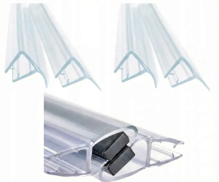 zestaw uszczelek kabiny prysznicowej półokrągłej kwadratowej szkło 4/5/6mm
