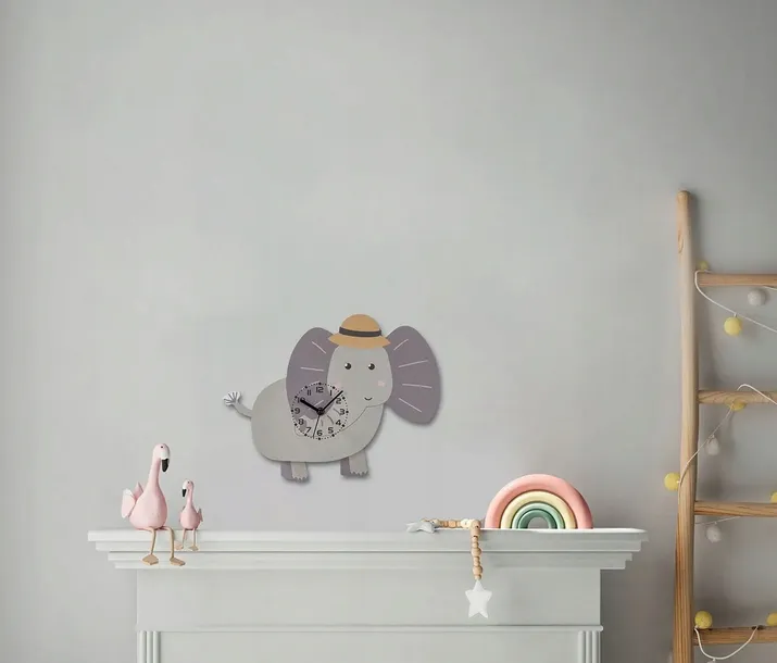 zegar-zegarek-scienny-slonik-kolor-szary