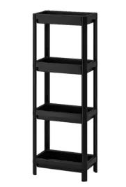 ikea-vesken-regal-lazienkowy-polka-szafka-4-polkowa-pojemna-stabilna-czarna