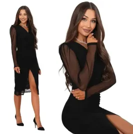 premium-zmyslowa-seksi-sukienka-midi-marszczenie-polski-produkt-czarna