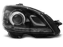 lampy-reflektory-mercedes-w204-07-10-led-drl-black