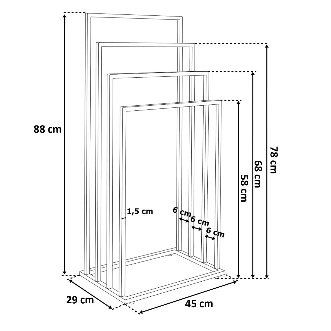 stojak-wieszak-4-poziomowy-na-reczniki-wolnostojacy-lazienkowy-metal-loft-stan-nowy