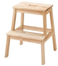ikea-bekvam-taboret-podest-stolek-ze-schodkiem-drewno-mini-drabinka-solidny