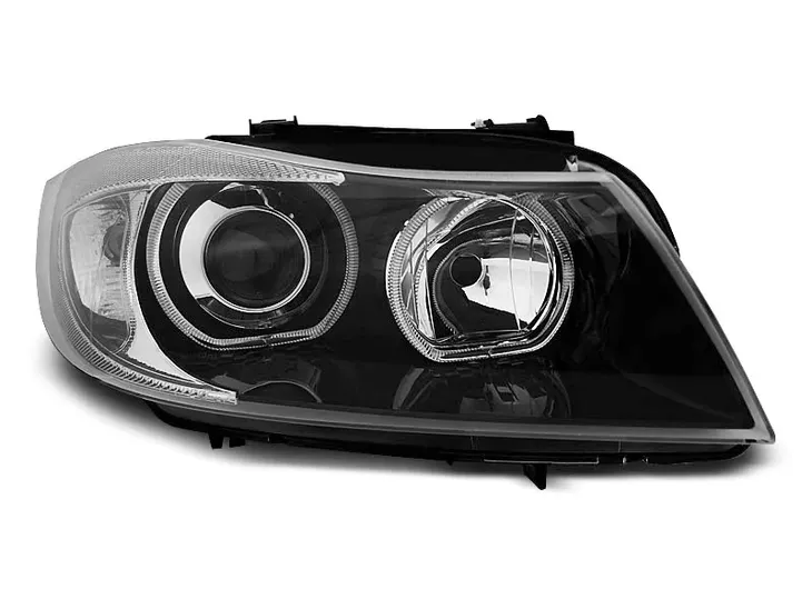 LAMPY BMW E90 E91 05-11 RINGI LED BLACK RHD/LHD