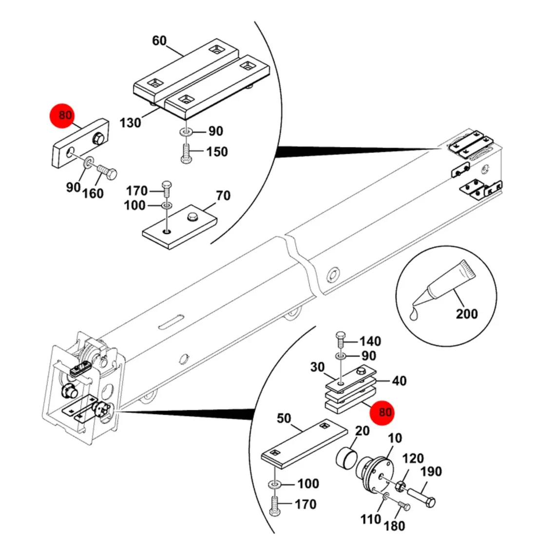 jcb-slizg-ramienia-159-69914-oryginal-150mm
