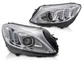lampy-reflektory-mercedes-w205-14-18-chrom-tube-led-dts