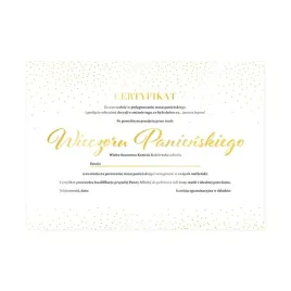 certyfikat-wieczor-panienski-gold-dla-panny-mlodej