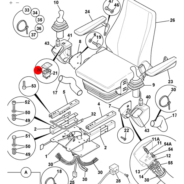 jcb-klawisz-przelacznika-701-e4125-klapka-3cx-4cx-oryginal