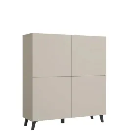 komoda-120-cm-punes-bezowa-na-nozkach-do-salonu-cichy-domyk