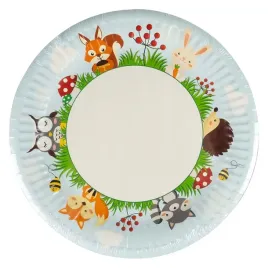 talerze-papierowe-na-urodziny-party-lesne-zwierzatka
