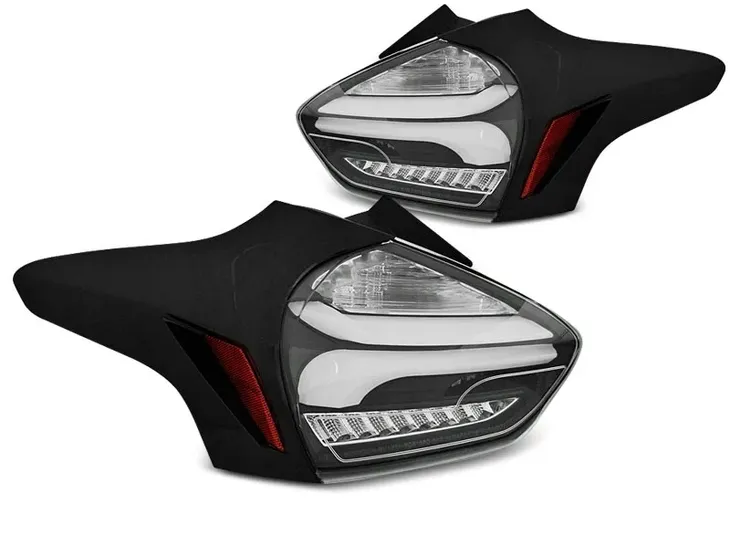 LAMPY DIODOWE FORD FOCUS 3 15-18 HB BLACK LED DTS
