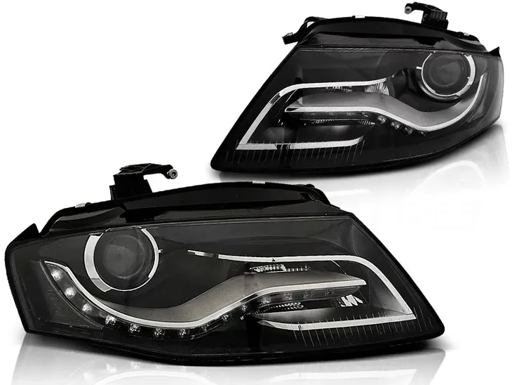 LAMPY AUDI A4 B8 08-11 DRL BLACK