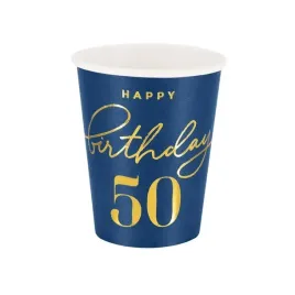 kubek-happy-birthday-50-granatowy-220ml-6szt