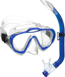 zestaw-silikonowy-maska-i-fajka-dla-dzieci-mares-sharky-niebieski