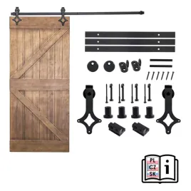 system-do-drzwi-przesuwnych-szyna-z-litego-metalu-3m-wzor-romb