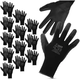 12x-rekawice-robocze-rekawiczki-cienkie-materialowe-wytrzymale-powlekane-xl