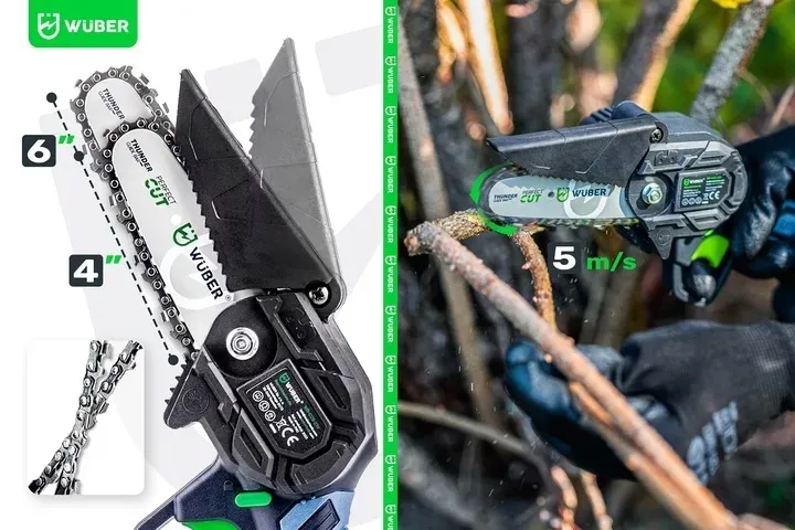 pila-lancuchowa-akumulatorowa-mini-pilarka-galeziowka-2xaku-stan-nowy-zawartosc-zestawu-2x-aku-2x-lancuch-2x-prowadn