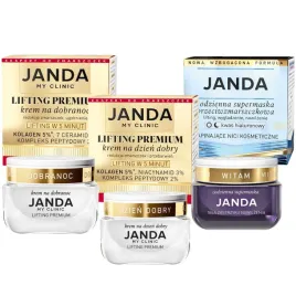 janda-zestaw-kremow-do-twarzy-lifting-premium-supermaska-cera-dojrzala