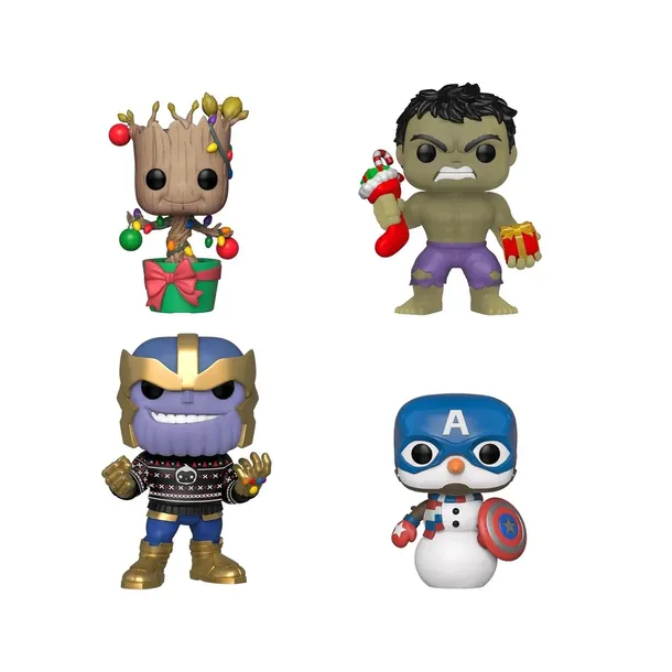 funko-pop-marvel-happy-holidays-hulk-groot-cap-thanos-4pak-se-stan-nowy-rodzaj-gadzetu-filmowy