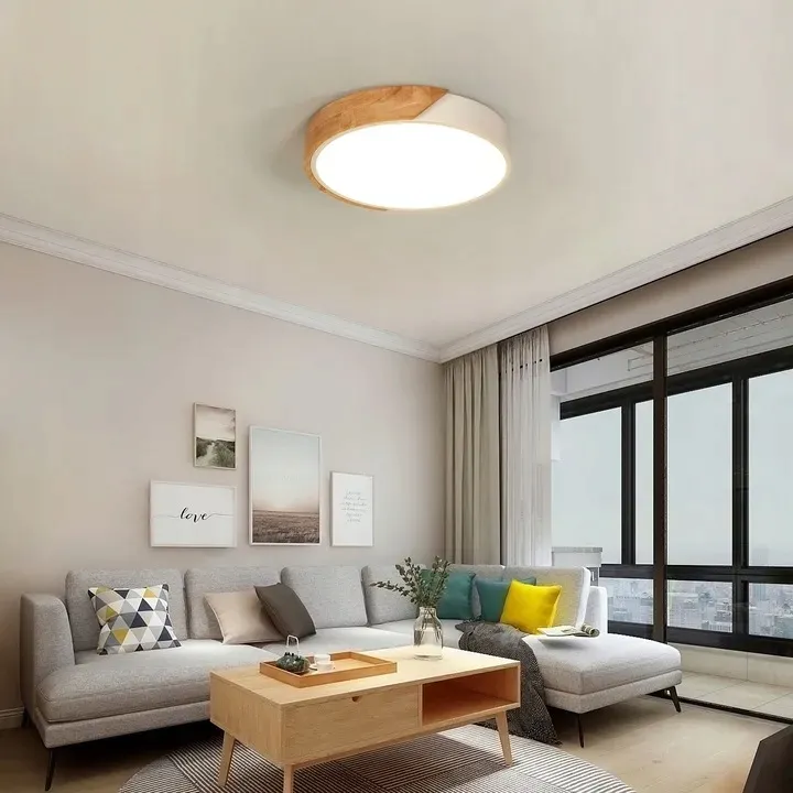 lampa-sufitowa-plafon-led-okragly-drewno-nowoczesny-30w-3000k-3300lm-stan-nowy