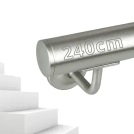 porecz-scienna-srebrna-schodowa-zestaw-stal-barierka-na-schody-240cm