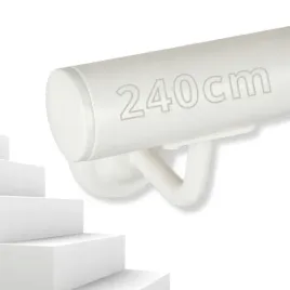 porecz-scienna-biala-schodowa-zestaw-stal-barierka-na-schody-240cm