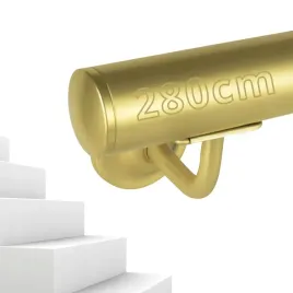 porecz-scienna-zlota-schodowa-zestaw-stal-barierka-na-schody-280cm