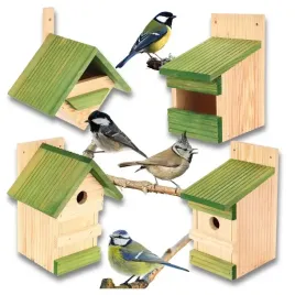 budka-legowa-dla-ptakow-sikorek-kosa-karmnik-domek-mix-4szt