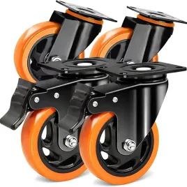 4x-kolko-warsztatowe-2-z-hamulcem-gumowe-kolo-skretne-obrotowe-100mm-500kg
