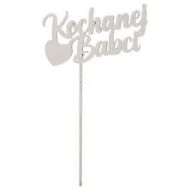 bialy-topper-napis-na-piku-topper-dla-kochanej-babci-prezent-na-dzien-babci