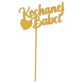 zolty-topper-napis-na-piku-topper-dla-kochanej-babci-prezent-na-dzien-babci