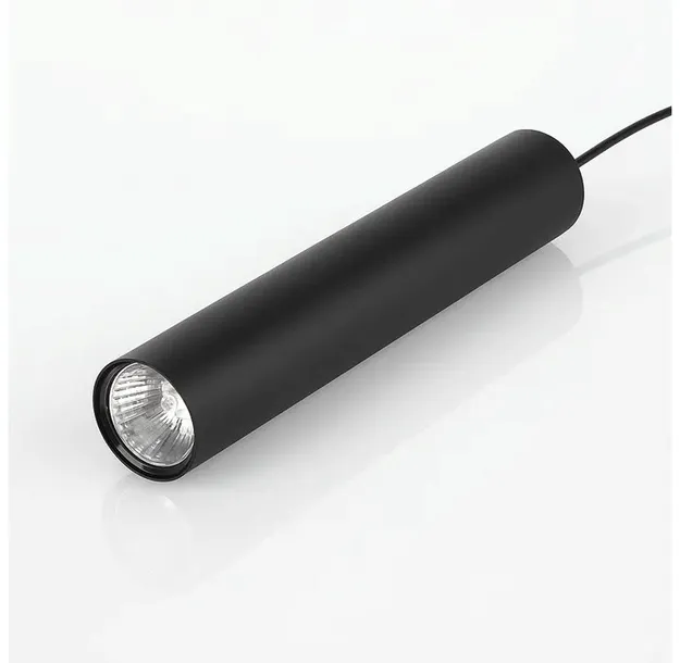 lampa-sufitowa-wiszaca-led-tuba-czarna-ledlux-nowoczesna-gu10-modern-stan-opakowania-oryginalne