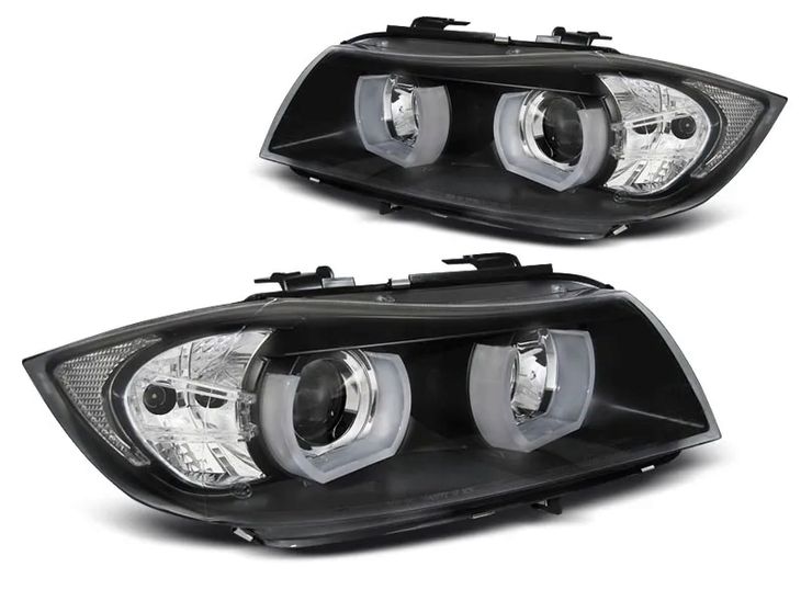 LAMPY REFLEKTORY BMW E90/91 05-08 RING BLACK XENON