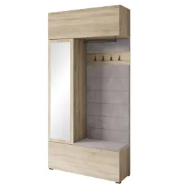 garderoba-do-przedpokoju-115-cm-dab-sonoma-szafka-na-buty-siedzisko-lustro