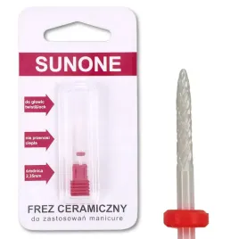 sunone-frez-ceramiczny-szpic-szczelinowy-delikatny-czerwony-do-paznokci