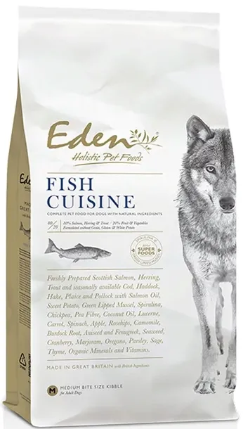 Sucha karma dla psa Eden Fish Cuisine rasy średnie i duże 12 kg
