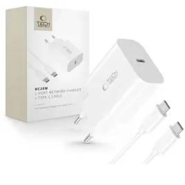 ladowarka-sieciowa-usb-c-z-kablem-usb-c-pd-20w-biala-tech-protect