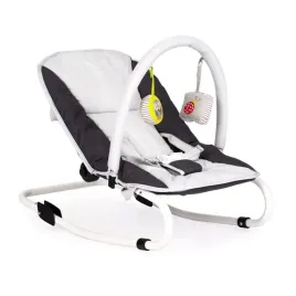 lezaczek-bujaczek-skladana-kolyska-z-zabawkami-bialo-grafitowy-bauerkraft