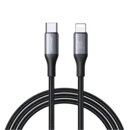 kabel-przewod-s-a28-z-oplotem-usb-c-lightning-30w-1m-czarny-joyroom
