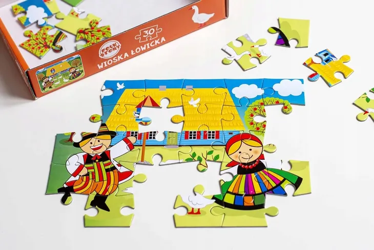 puzzle-wioska-lowicka-folkstar-30-elementow-kod-producenta-21505