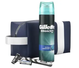 gillette-zestaw-podarunkowy-maszynka-mach3-ostrze-wymienne-zel