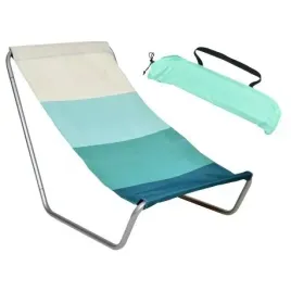 lezak-turystyczny-plazowy-skladany-olek-niebieskie-pasy