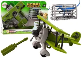 samolot-awionetka-transport-dinozaurow-klatka-rozkrecany-zielony-lean-toys