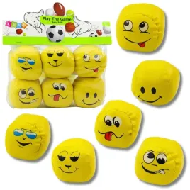 miekkie-pilki-sportowe-emotki-zolte-zestaw-6szt-7cm-lean-toys