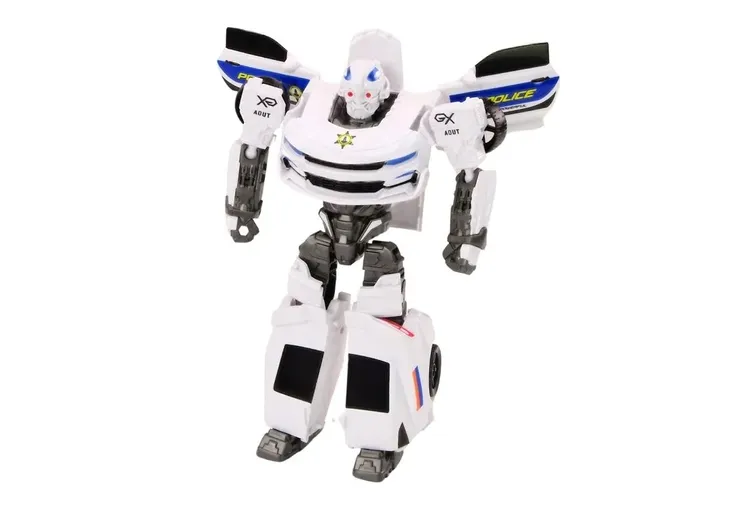 auto-robot-2w1-transformacja-samochod-policyjny-bialy-lean-toys-marka-lean-toys