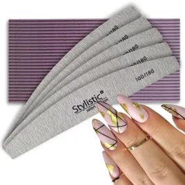 pilnik-pilniczek-do-paznokci-stylistic-polksiezyc-lodka-100-180-25szt