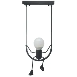 lampa-sufitowa-hustawka-wiszaca-ludzik-humanoid-czarna-loft-nowoczesna