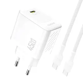 ladowarka-sieciowa-gan-z-kablem-usb-c-45w-biala-dudao