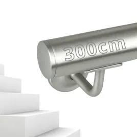 porecz-scienna-srebrna-schodowa-zestaw-stal-barierka-na-schody-300cm